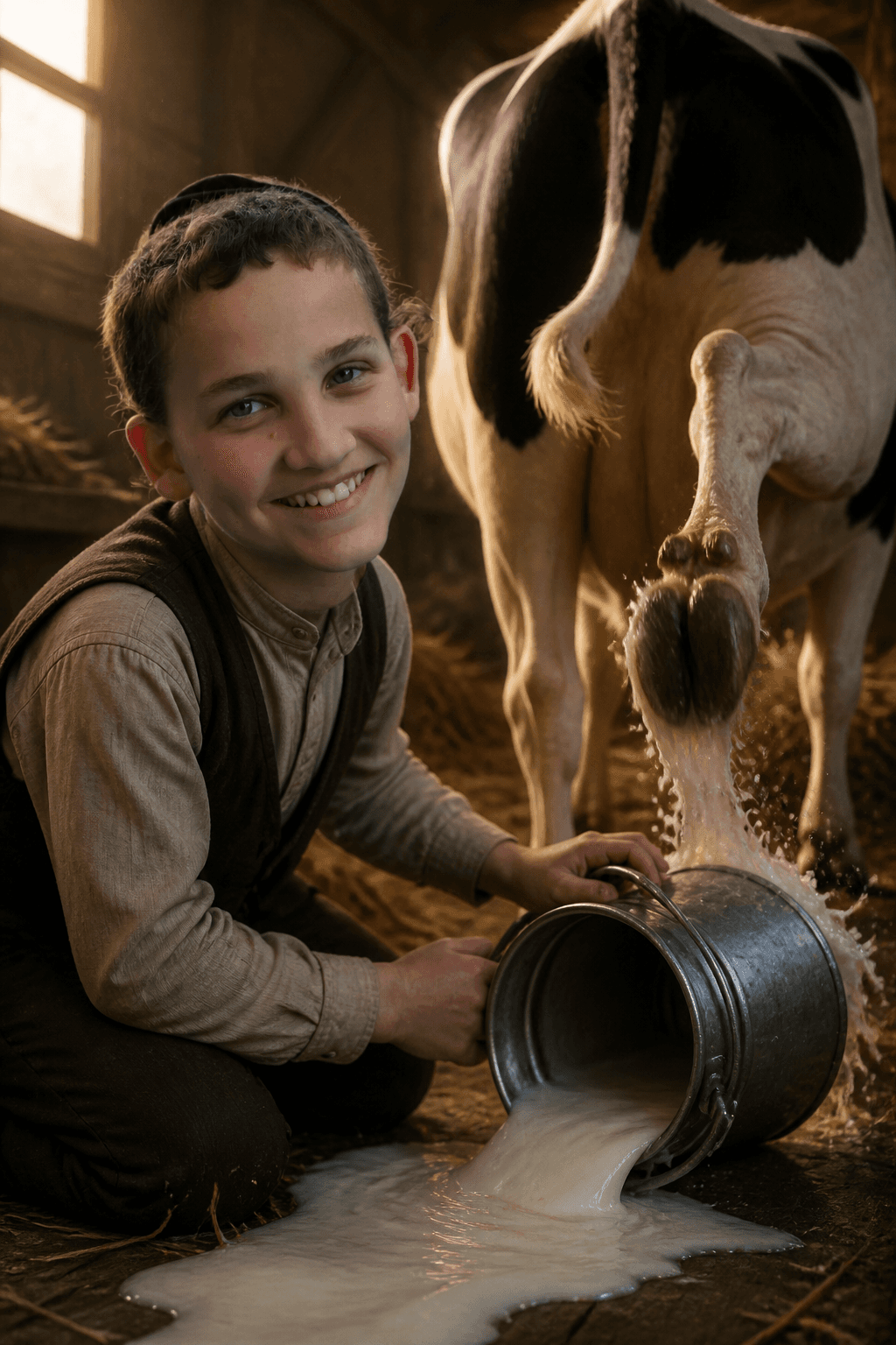 Portada del cuento «La vaca holandesa»